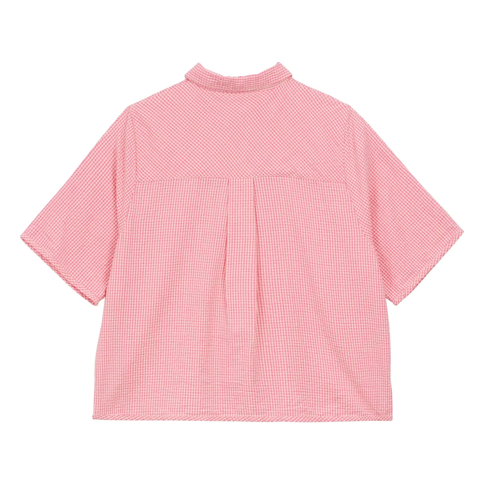 a.p - Cotton Striped Shirt | Pink