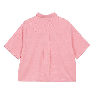 a.p - Cotton Striped Shirt | Pink