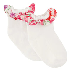 Tartine et Chocolat - Liberty Ruffled Socks | Powder Pink