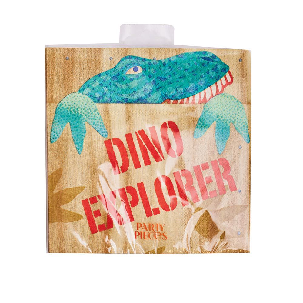 Party Pieces - Kaşif Dino 16&apos;lı Parti Peçeteleri-Dinossi