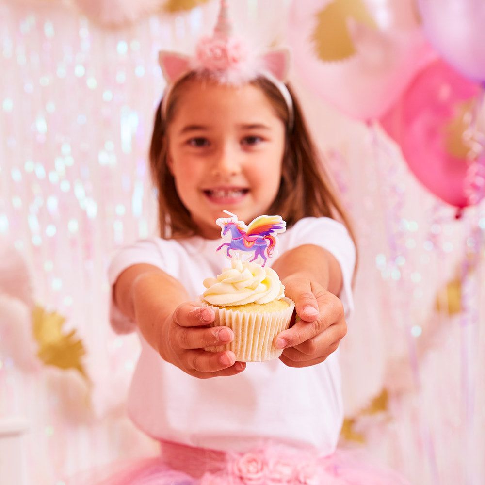 Party Pieces - Unicorn 5li Parti Mumu-Dinossi