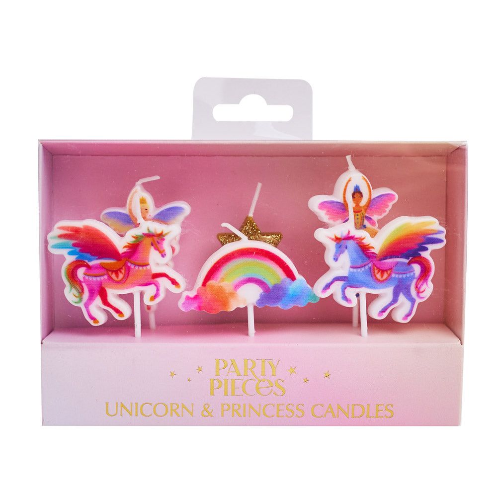 Party Pieces - Unicorn 5li Parti Mumu-Dinossi