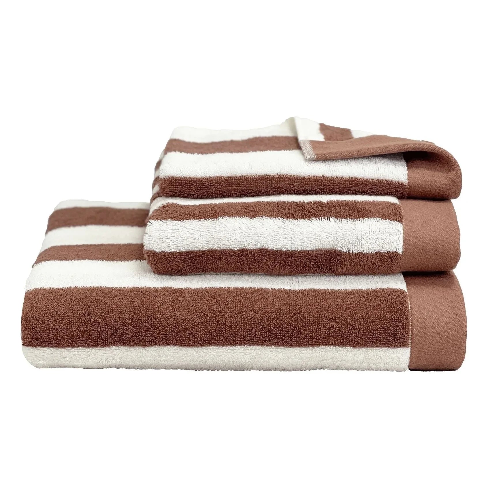 Haomy - Santorini Cotton Guest Towel | Mocaccino