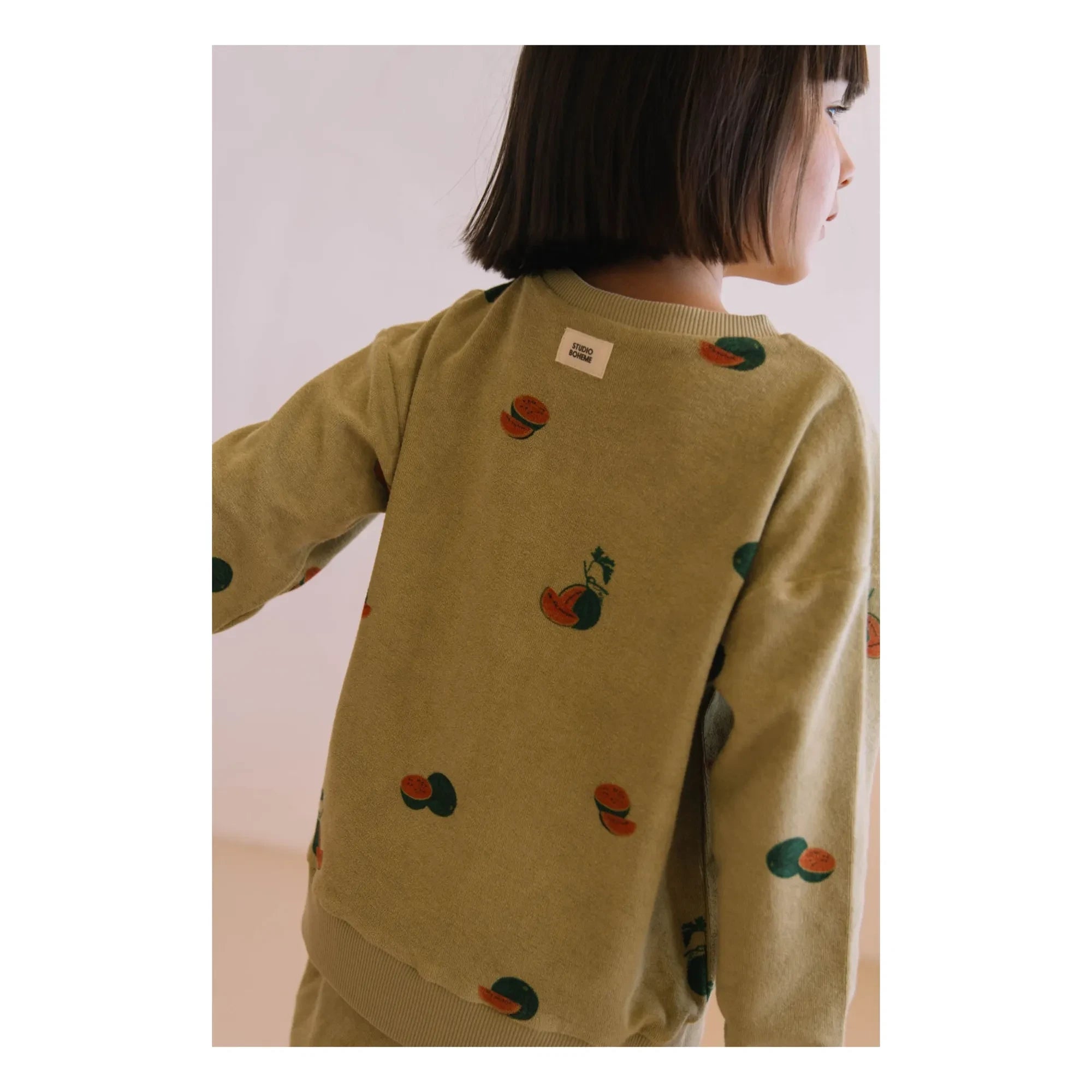 Studio Bohème - Bart Watermelon Sweat Organic Cotton Sponge | Khaki