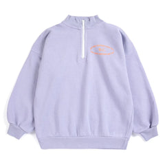 Bobo Choses - B.C. Organik Pamuklu Fermuarlı Sweatshirt | Lavanta