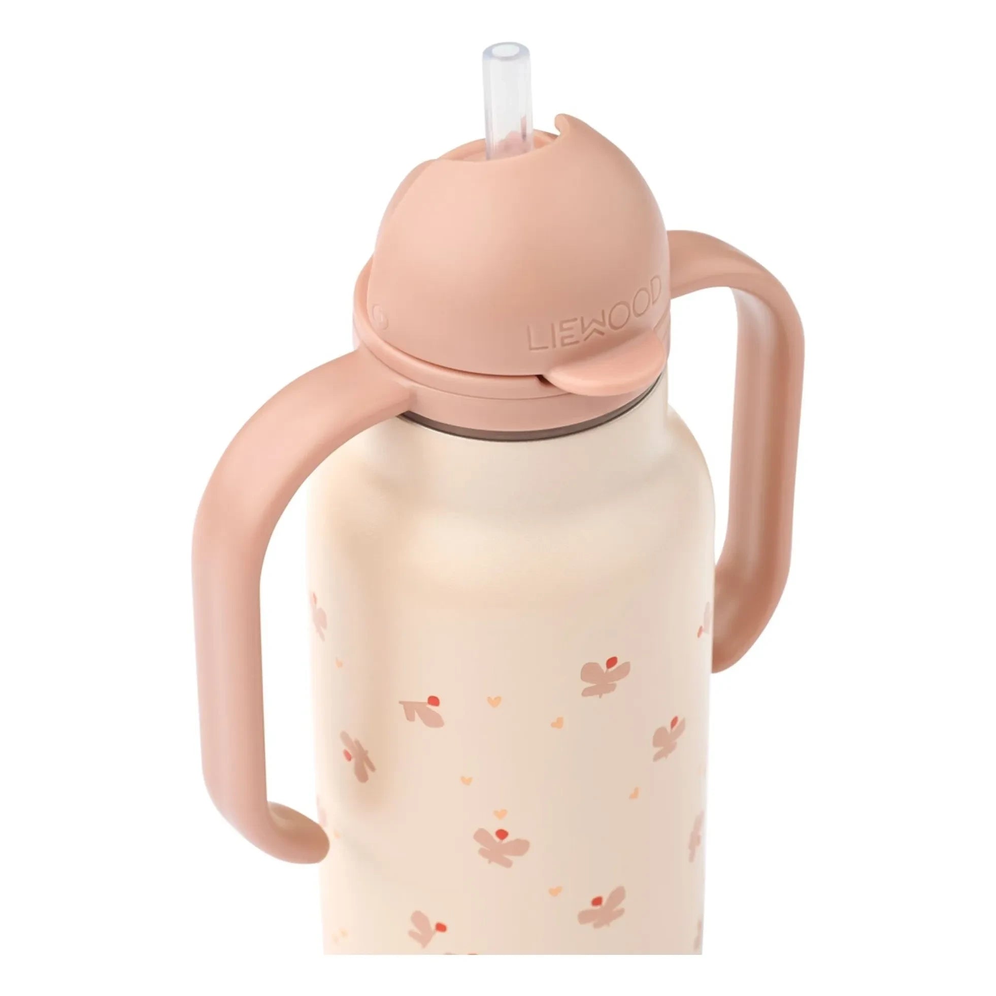 Liewood - Kimmie Stainless Steel Water Bottle - 250 ml | Mini Butterfly/Apple Blossom