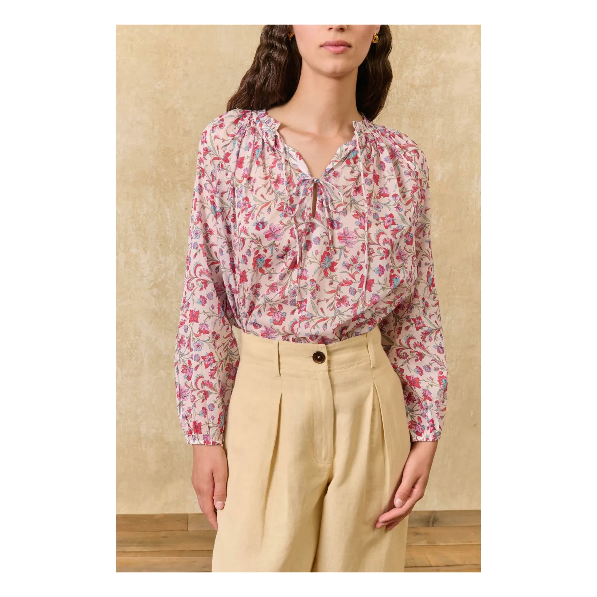 Louise Misha - Federica Linen and Cotton Pants | Ivory