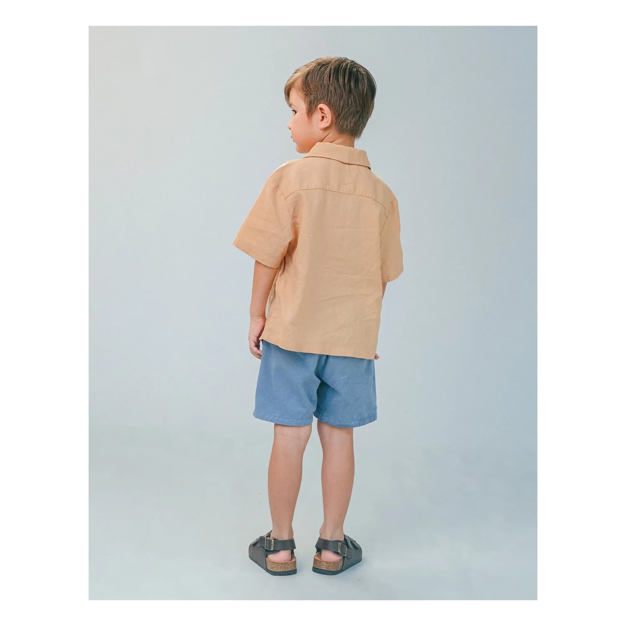 Gingersnaps - Cosmo Banana Embroidered Bermuda Shorts | Blue