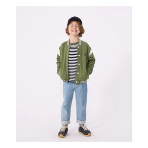 Petit Bateau - Teddy Molleton Geniş Kalıp Ceket | Olive