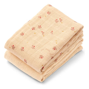 Liewood - Lewis organik pamuklu bezler - 2'li Set | Mini Butterfly/Apple blossom