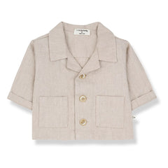 1+ in the family - Perratallada Leinenhemd | Beige