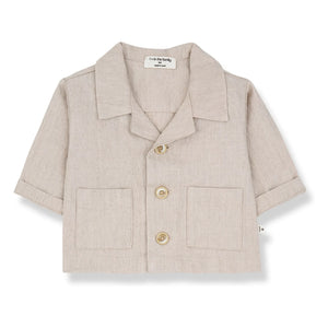 1+ in the family - Perratallada Leinenhemd | Beige
