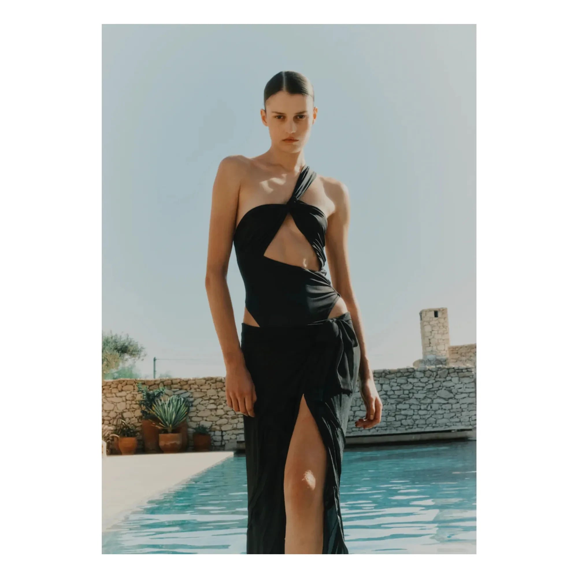 Vanessa Sposi - Crossed Veil Skirt | Black