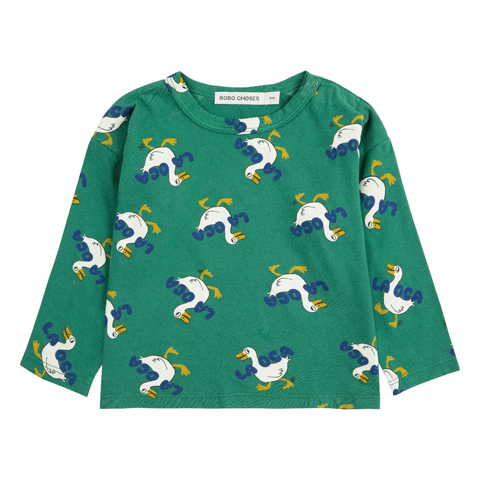 Bobo Choses - T-Shirt Enten aus Bio-Baumwolle | Grün