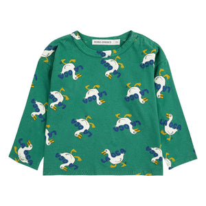 Bobo Choses - T-Shirt Enten aus Bio-Baumwolle | Grün
