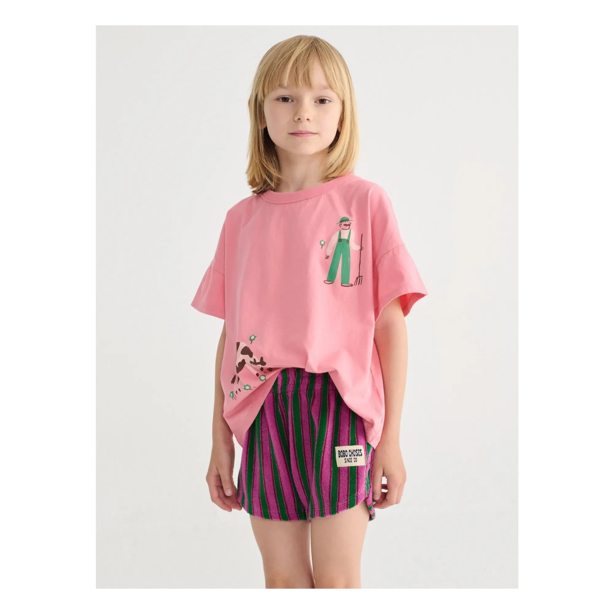 Bobo Choses - Farm T-shirt Organic Cotton | Pink