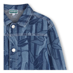 Kenzo - Eden Jungle Bamboo Denim Ceket | Mavi