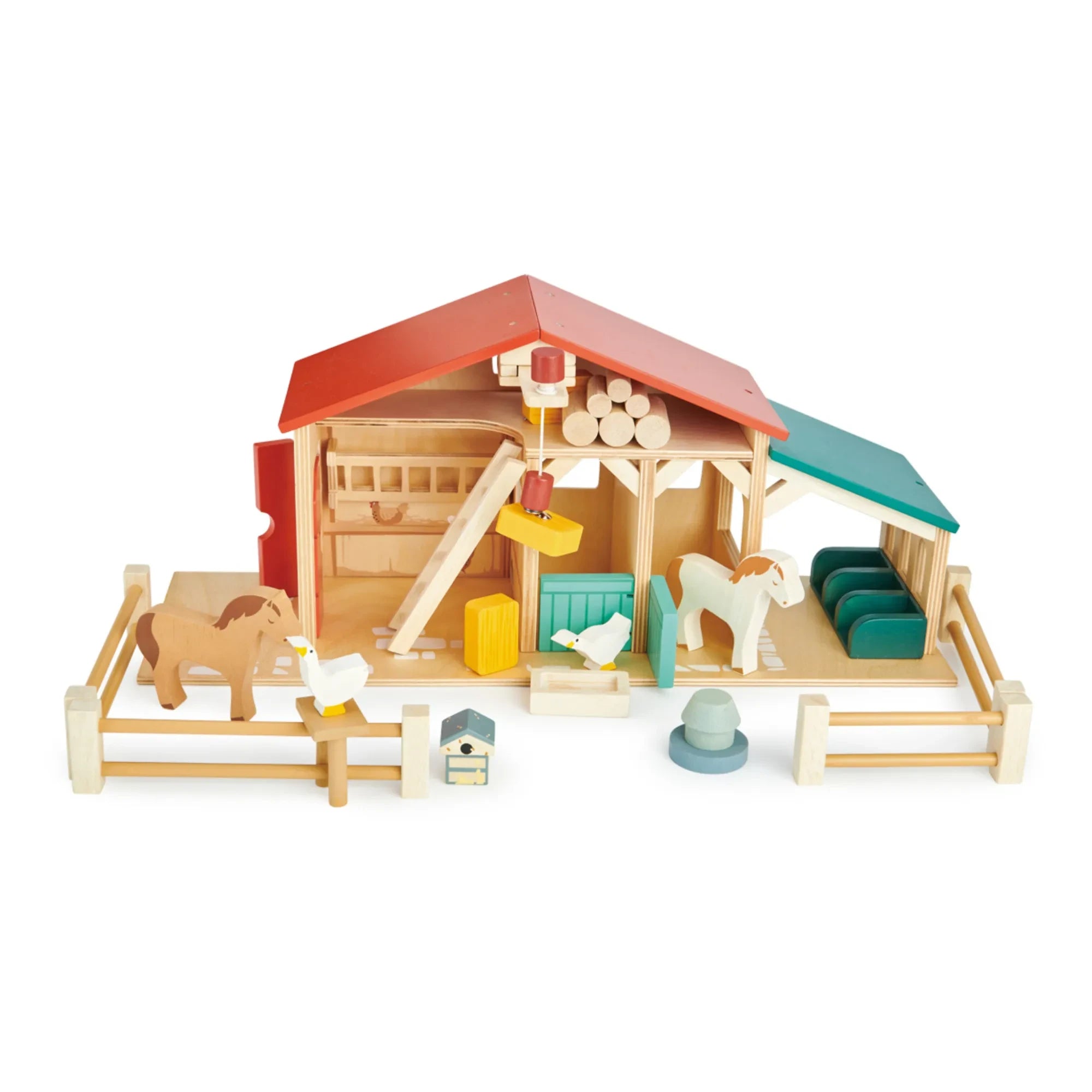 Tender Leaf Toys – Bauernhof aus Holz und Zubehör