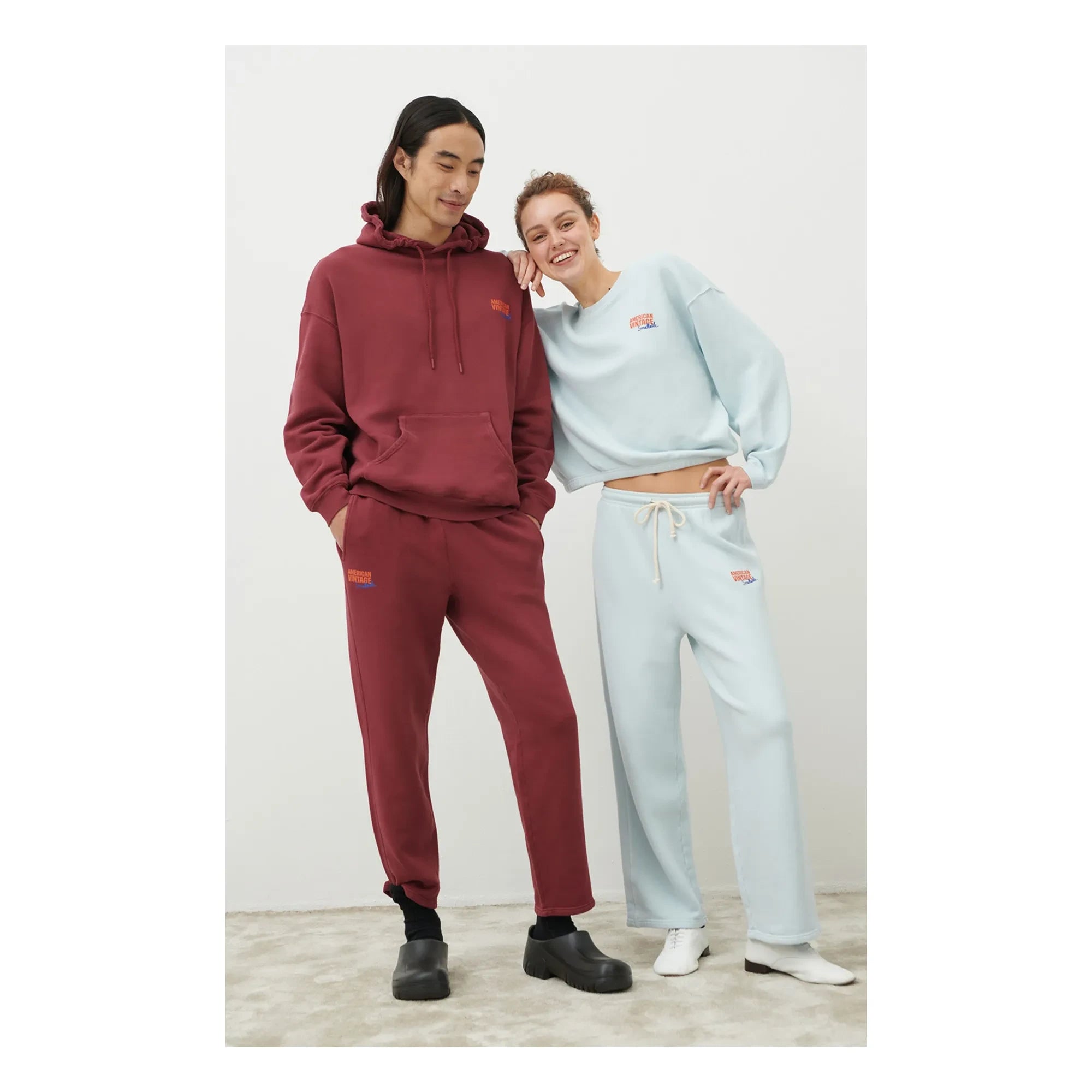 American Vintage - American Vintage X Smallable işbirliği - Izubird Kapüşonlu Sweatshirt | Crimson
