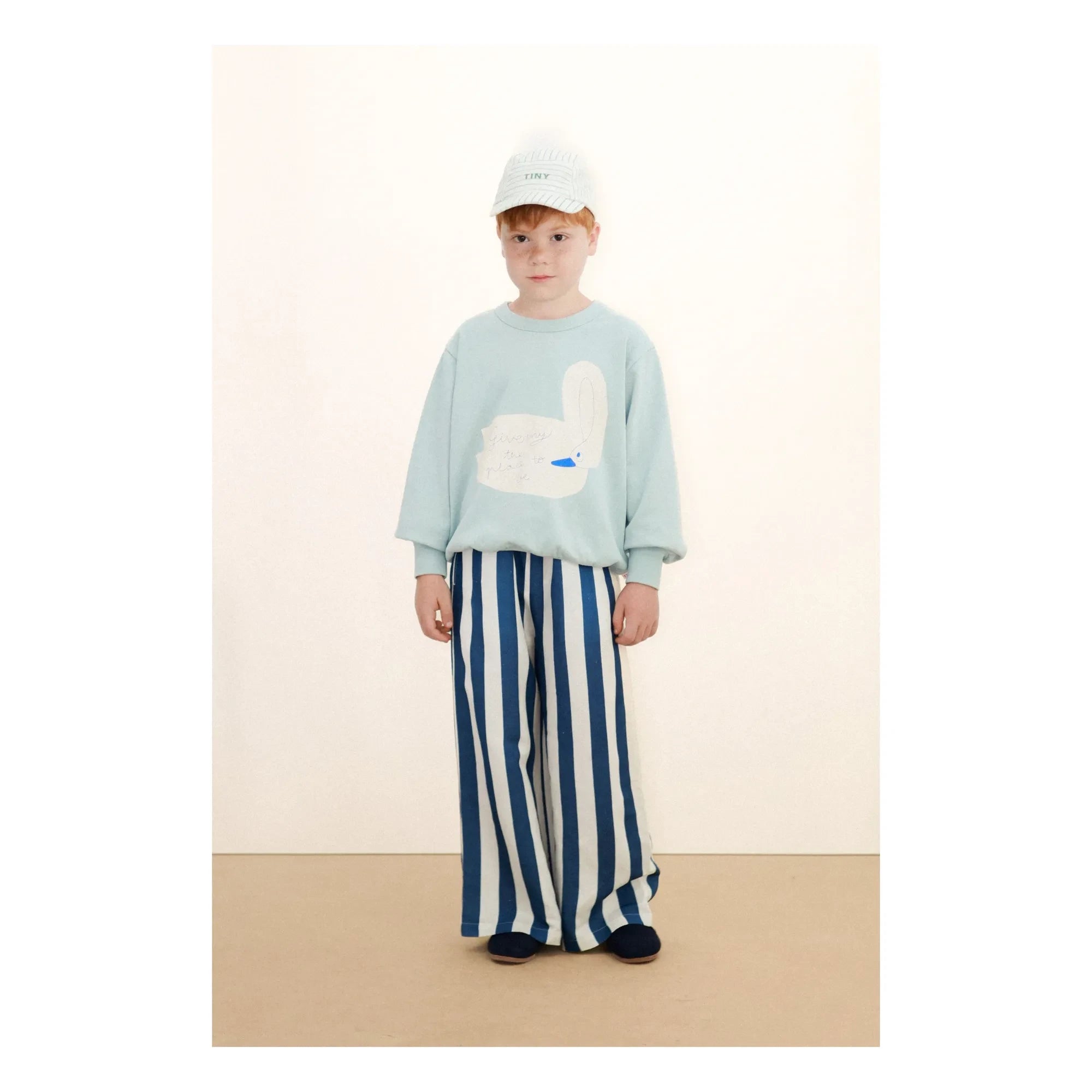 Tinycottons - Blaue Gestreifte Hose | Blau