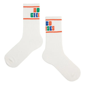 Bobo Choses - Organic Cotton High Socks | White