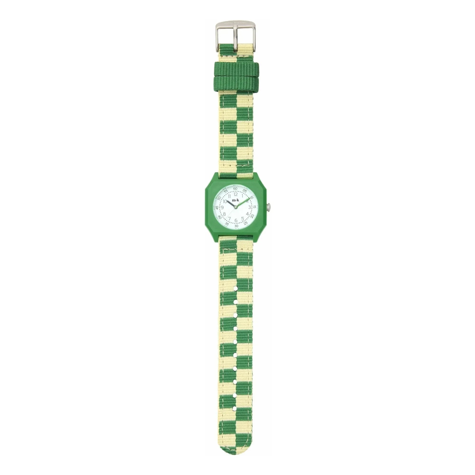 Mini Kyomo - Damier Summer Grass Saat | Yeşil