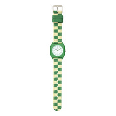 Mini Kyomo - Damier Summer Grass Saat | Yeşil