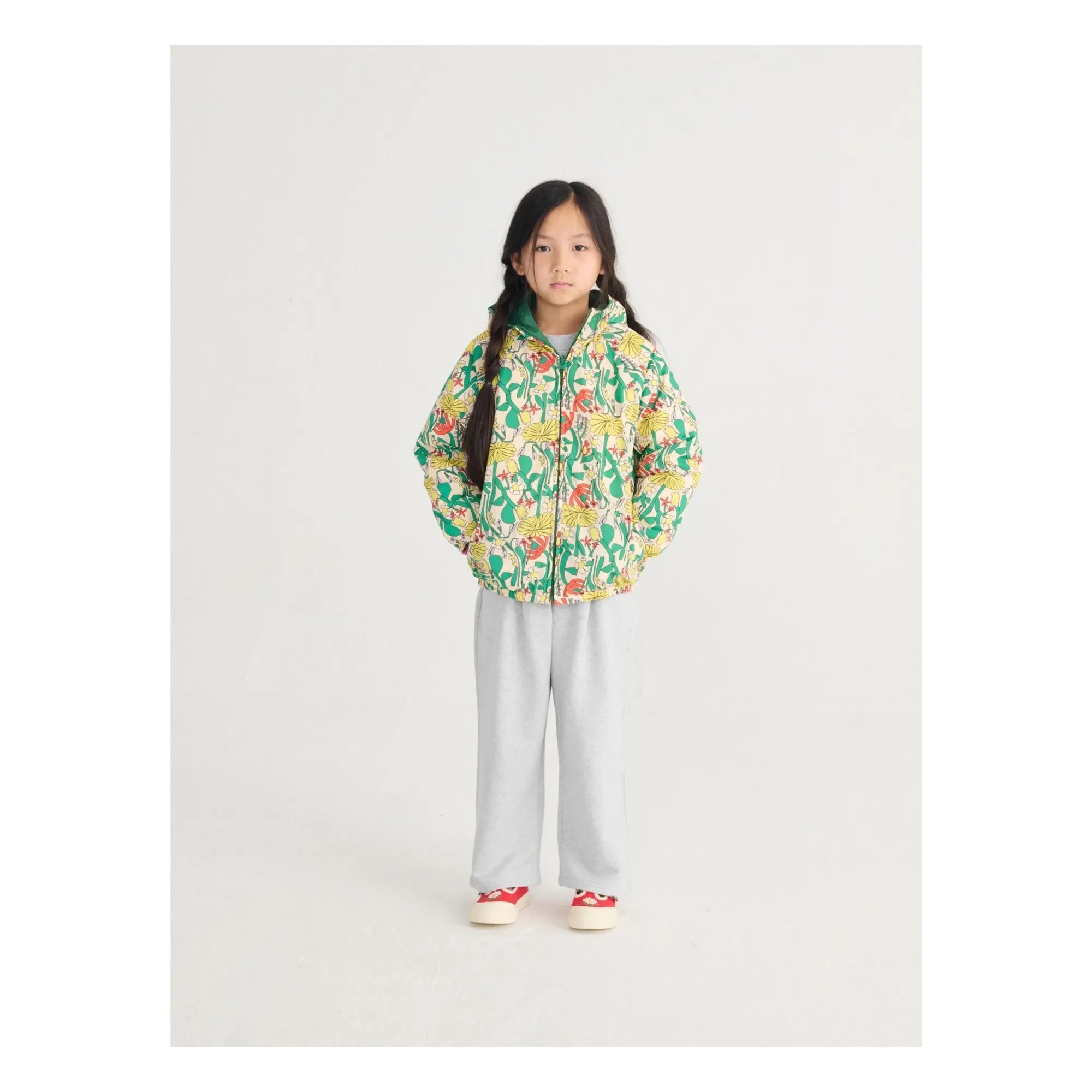 Bobo Choses - Organik Pamuk Düz Jogger | Heather grey