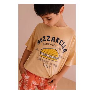 We Are Kids - Dylan Mozzarella Organik Pamuk Tişört | Bej