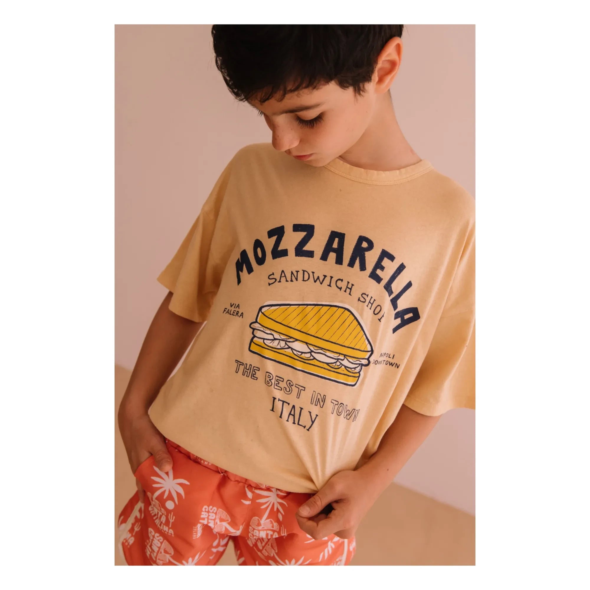We Are Kids - Dylan Mozzarella Organik Pamuk Tişört | Bej