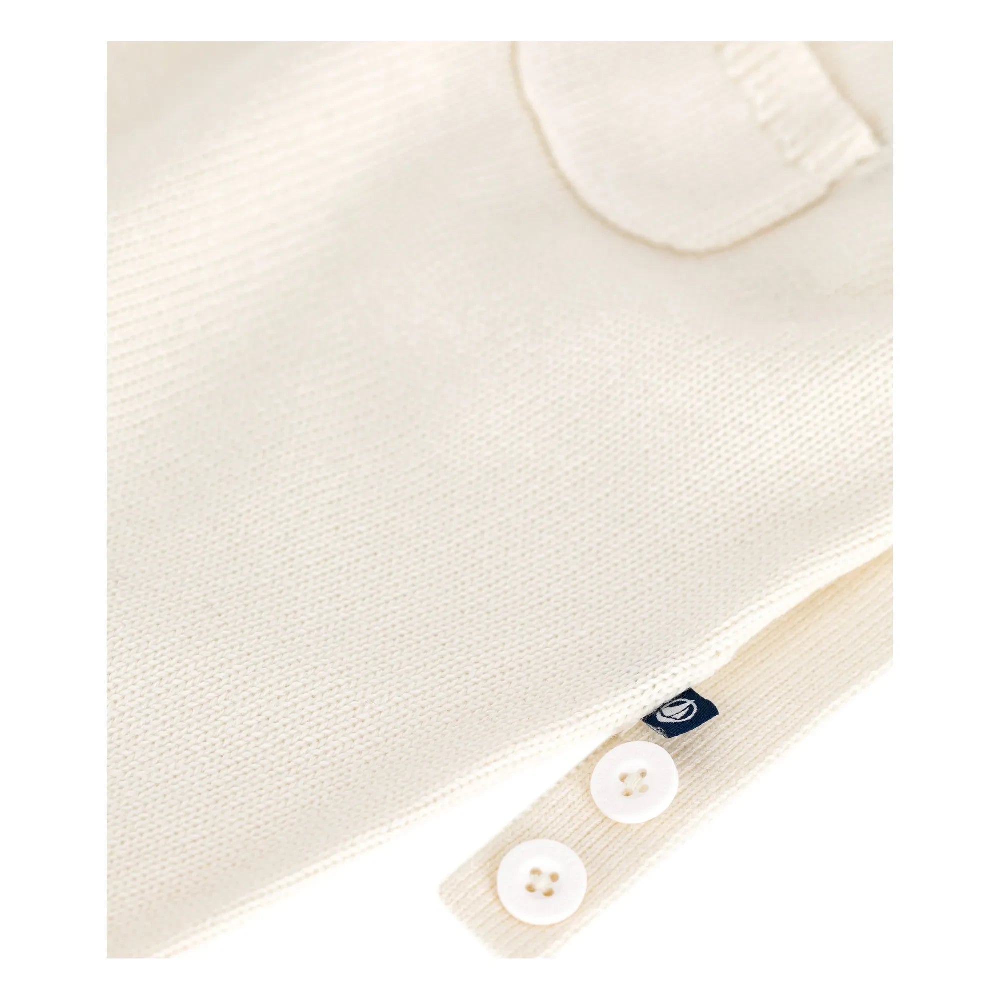 Petit Bateau - Wool Knit Overalls | Ecru
