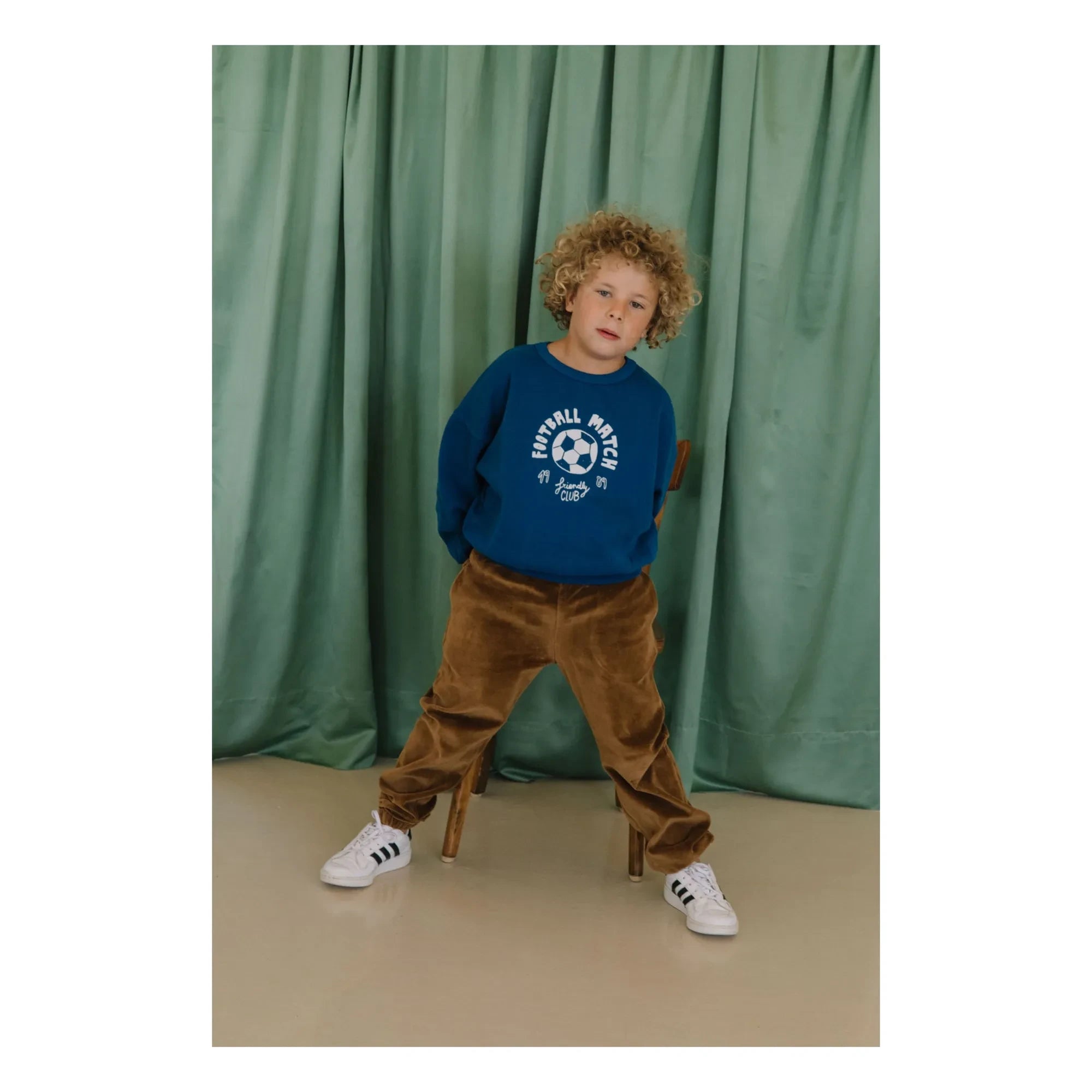 We Are Kids - Tony Football Sweatshirt Organic Cotton | Midnight Blue