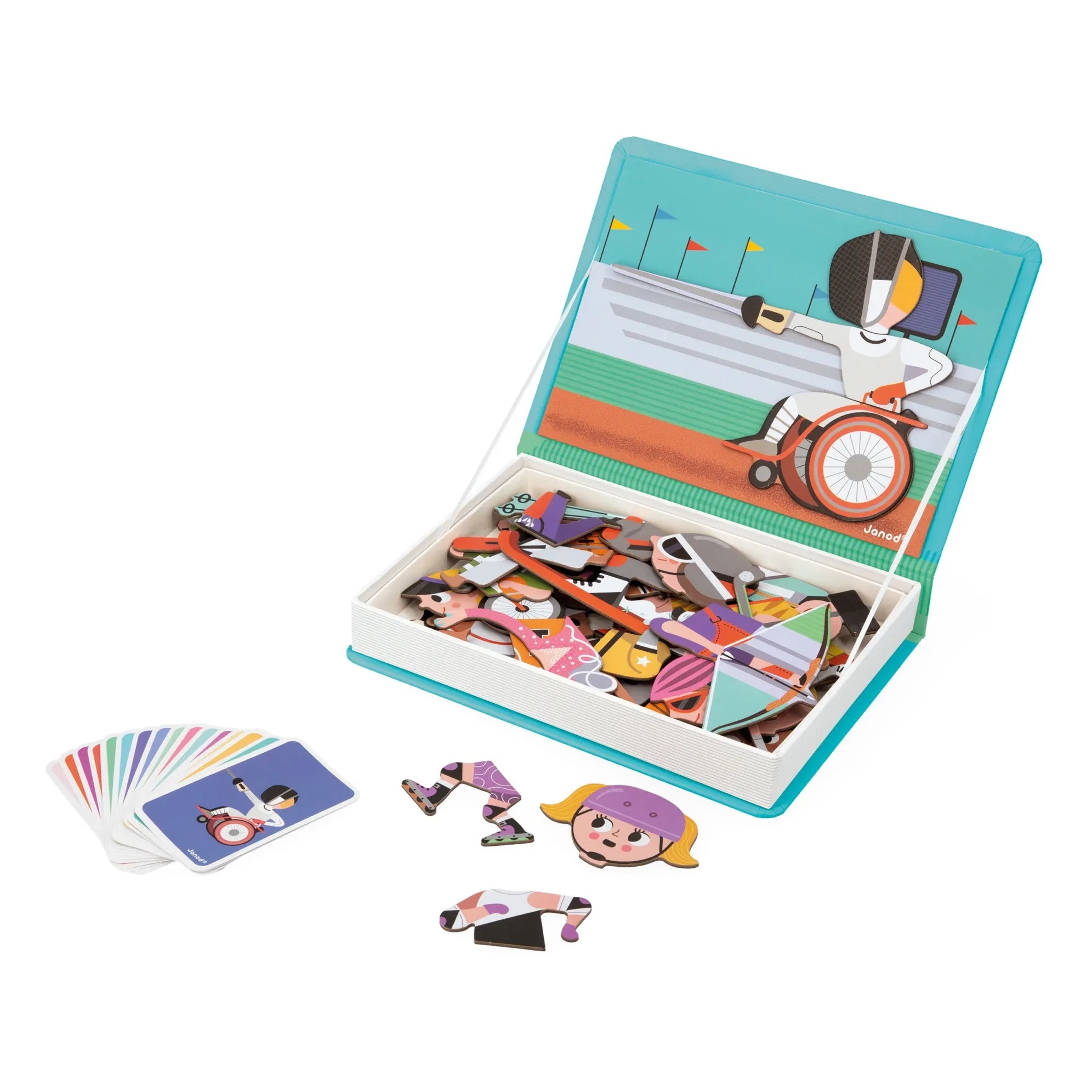 Janod - Magneti'Book Game - Sports