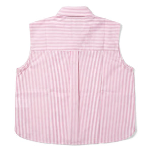 Finger in the nose - Ella Striped Sleeveless Shirt | Light Pink