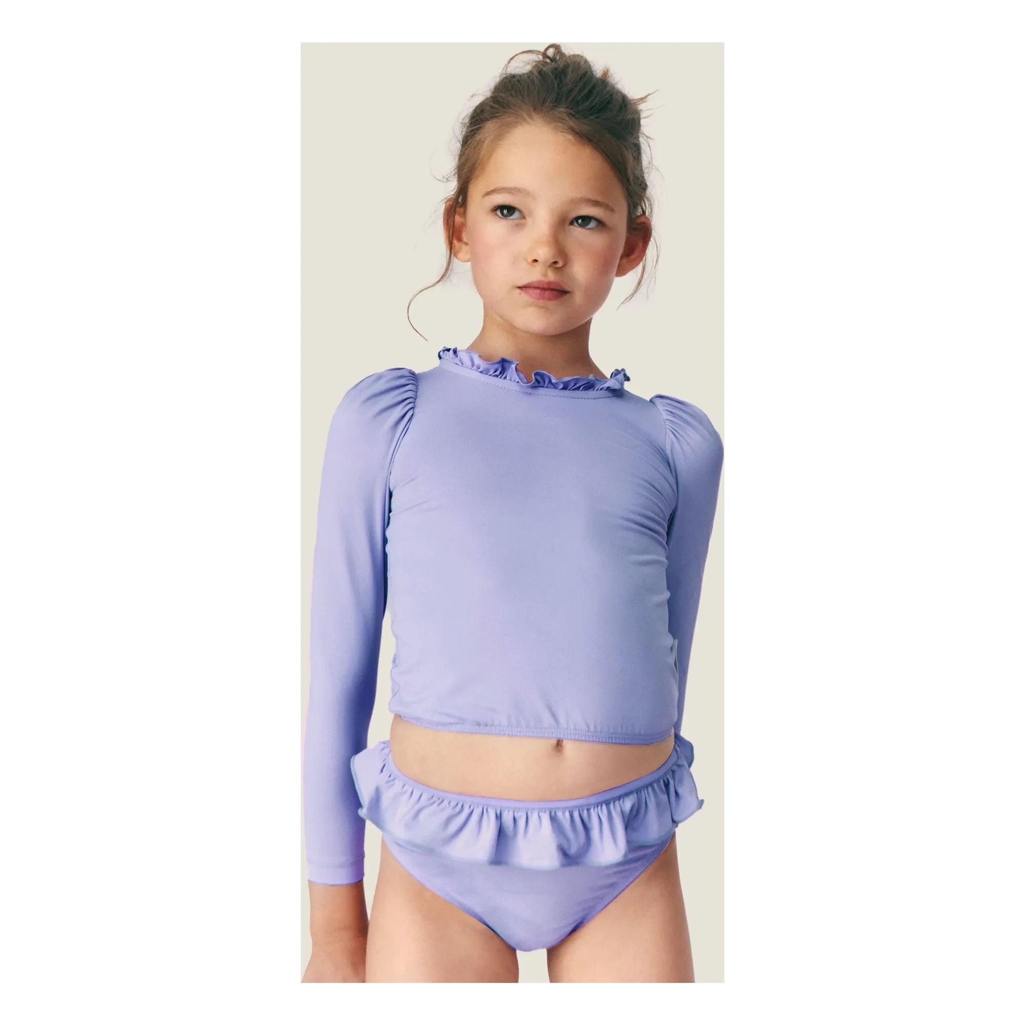 Mipounet – Rosa Langärmliger Badeanzug | Lila