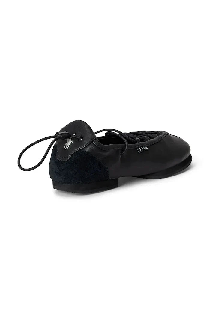 Polo Ralph Lauren Deri Balerin Babetler Ballerina Lace Up