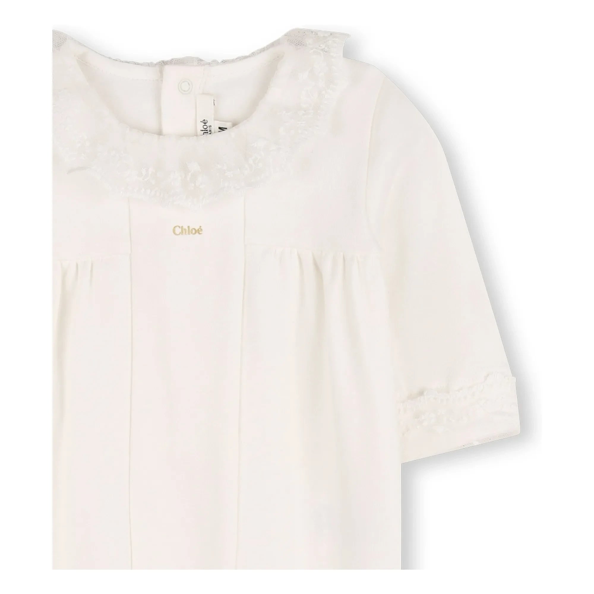 Chloé - Organic Cotton Pajama and Blanket Set | White