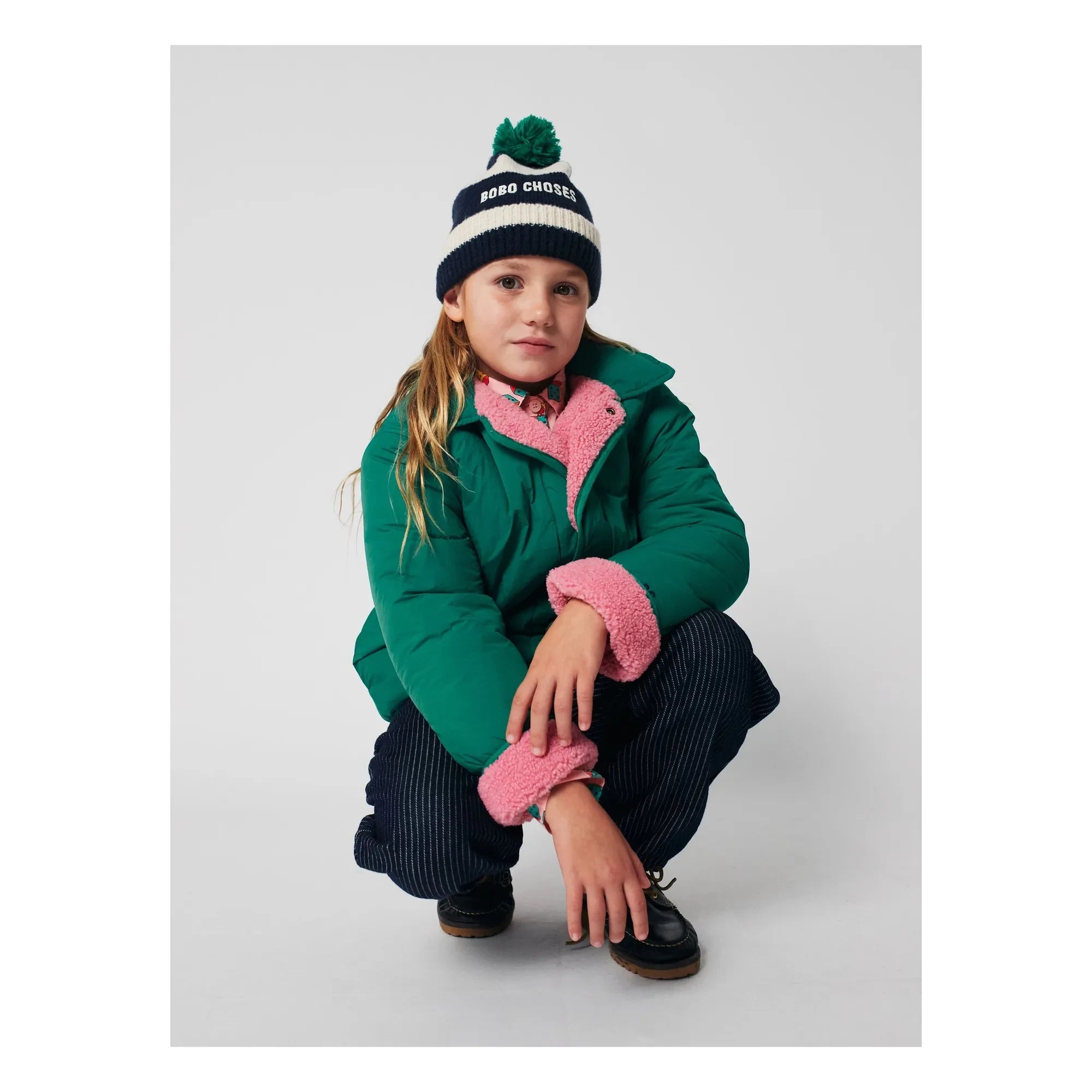 Bobo Choses - Reversible Waterproof Recycled Fiber Jacket | Green