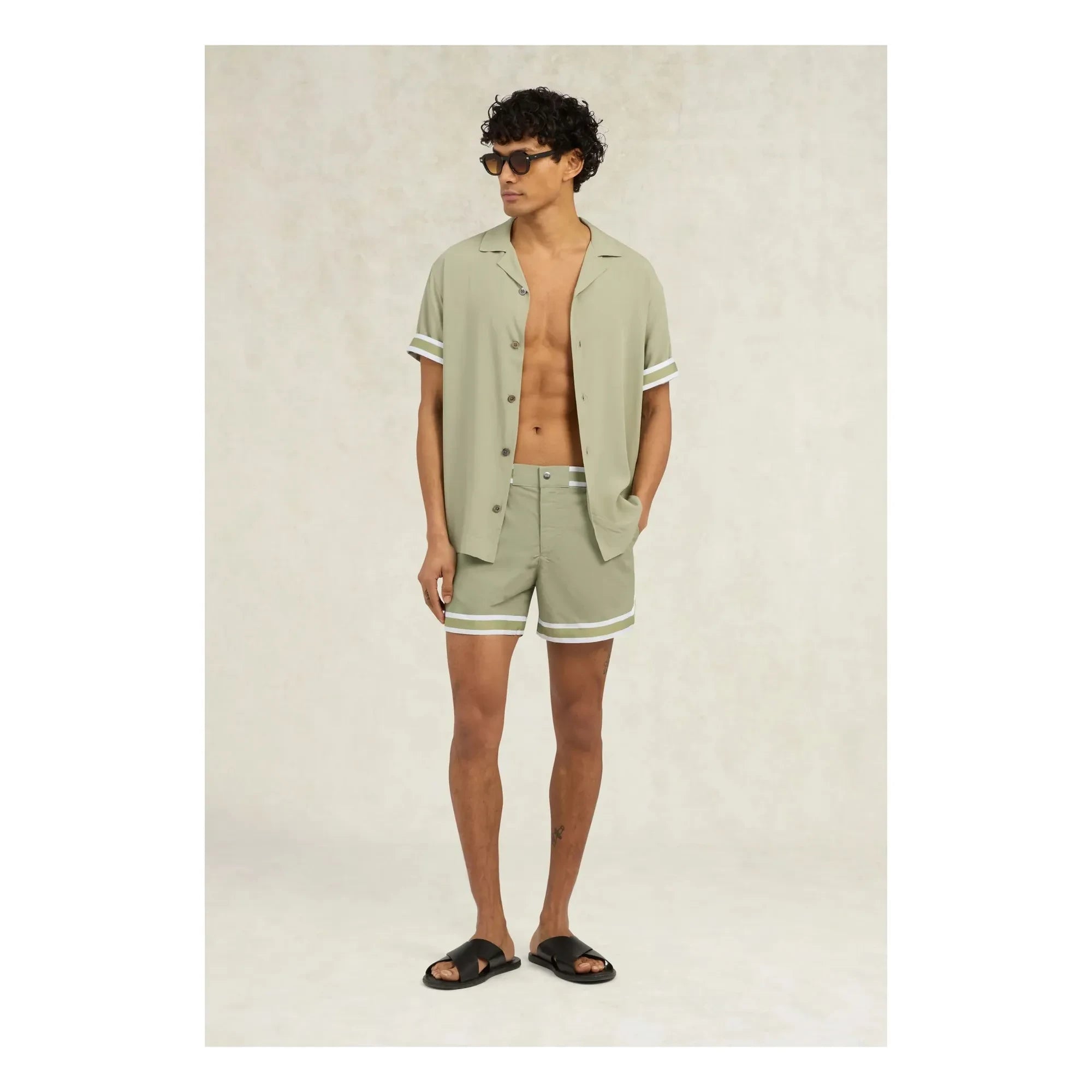 Ché Studios - VALBONNE Shirt | Beige - Green