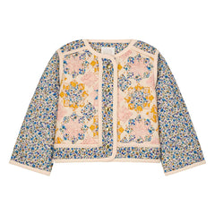 Louise Misha - Orishane Patchwork Quilted Jacket | Blue