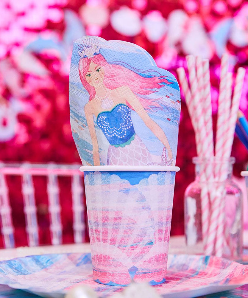 Party Pieces - Deniz Kızı 16lı Parti Peçeteleri-Dinossi