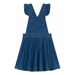 Petit Bateau - Organic Cotton Denim Overalls | Denim Blue