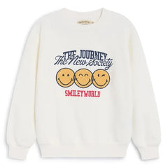 the new society - Smiley Sweatshirt | Beyaz