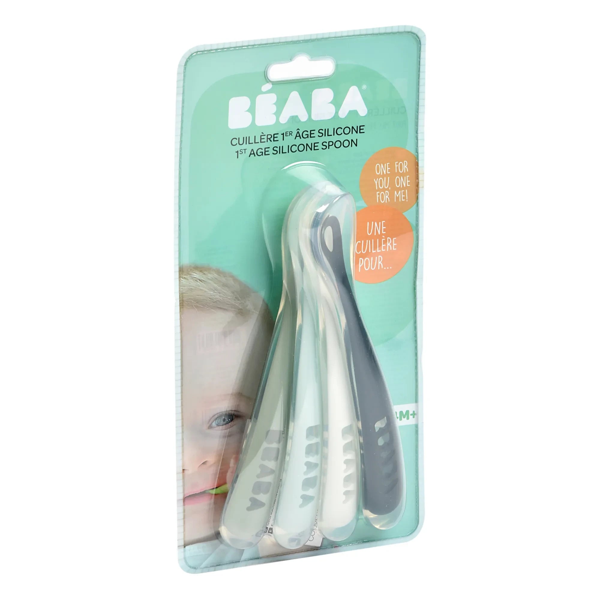 Béaba – Weiche Baby-Silikonlöffel – 4er Set