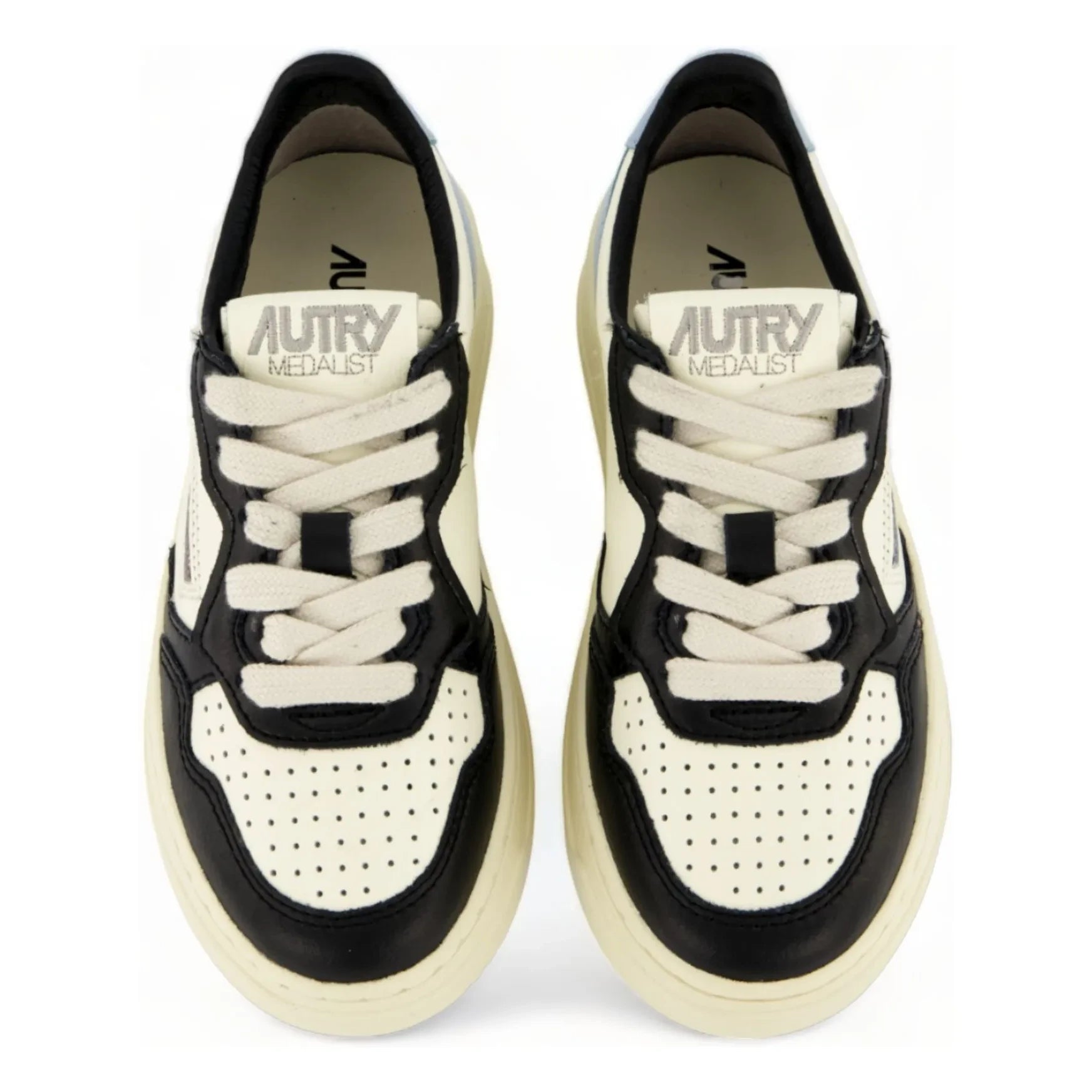 Autry - Medalist Low-Cut Two-Tone Leather Children's Sneakers | Blue