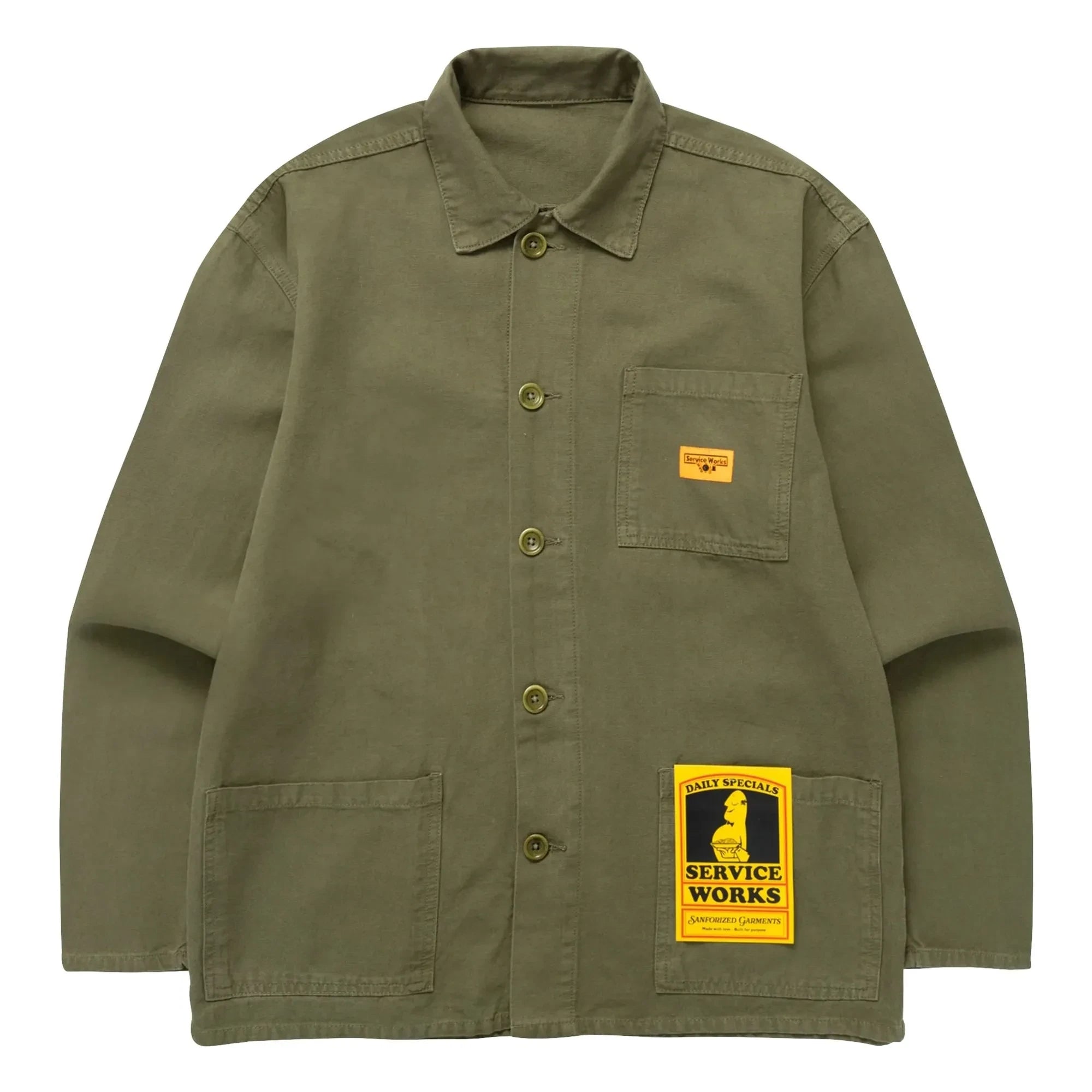Service Works - Canvas Chore overshirt | Haki