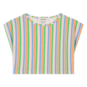 We Are Kids - Jodie Gestreiftes T-Shirt aus Bio-Baumwolle | Blassrosa