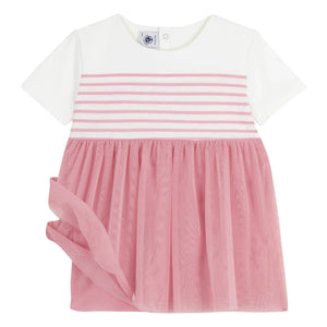 Petit Bateau - Barlotta organik pamuklu elbise | Pembe