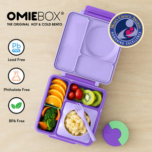 Omiebox - Isı Yalıtımlı Lila Moru Bento Yemek Kutusu