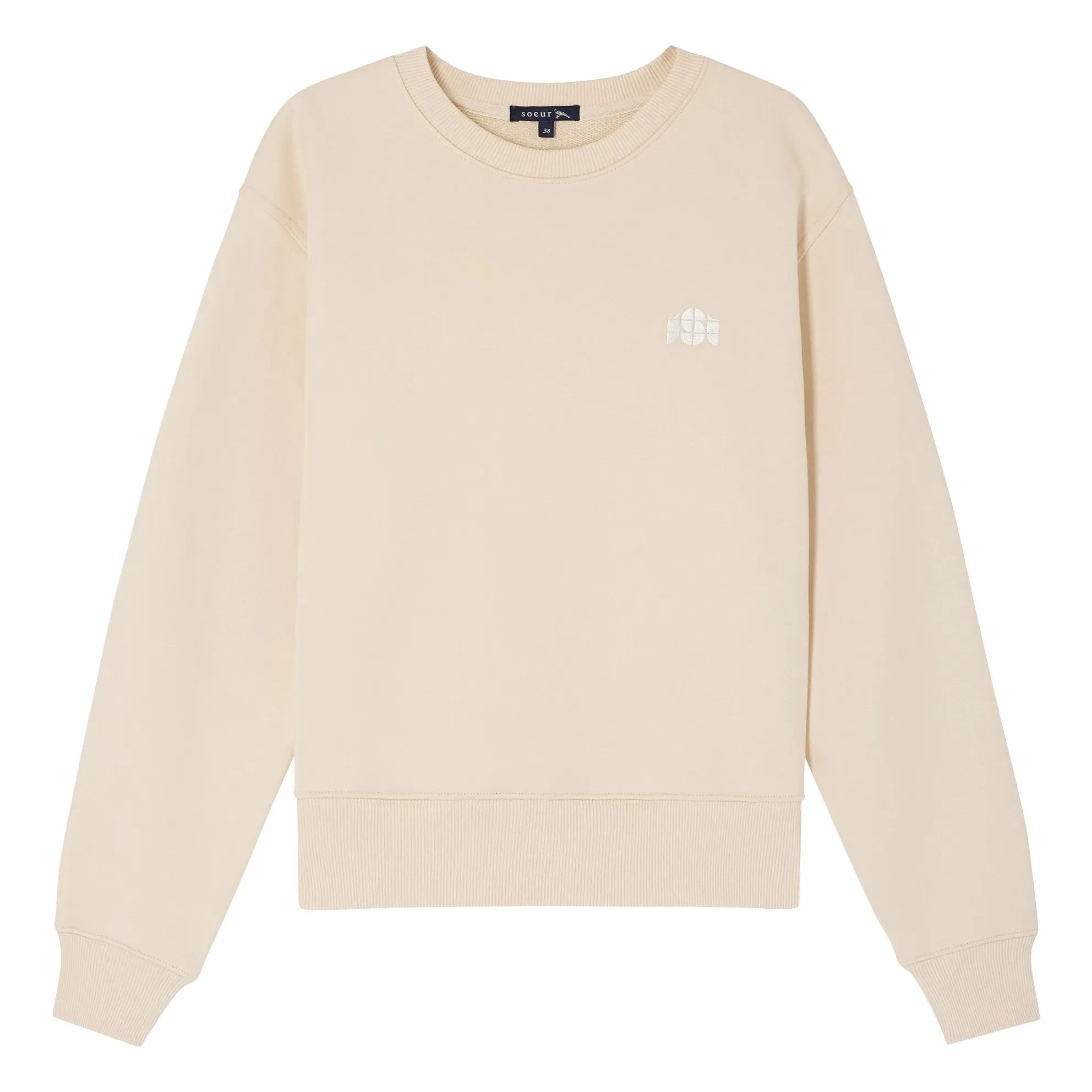 Soeur - Donatien Bio-Baumwoll-Sweatshirt | Creme